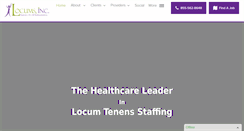 Desktop Screenshot of locumsinc.com